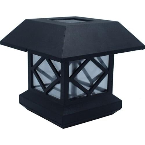 Solar column head light wall head light outdoor fence fence light rainproof household fence garden light