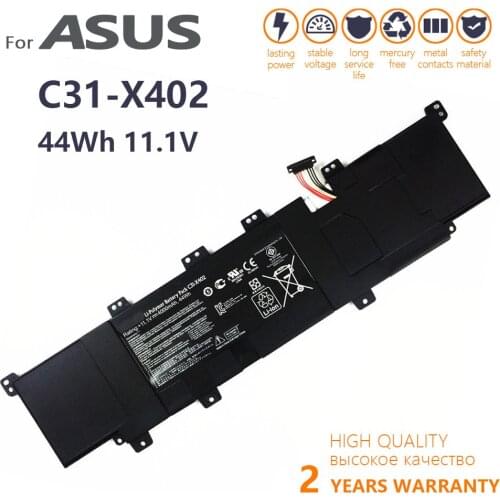 Genuine C31-X402 Original laptop Battery For Asus VivoBook S300CA S400 S400E S400CA S500CA 11.1V 44WH original batteria