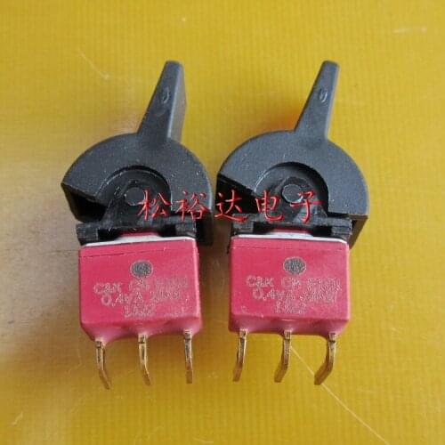 Original New 100% E101 toggle switch 2gear 3pin bent foot locked wide plastic handle