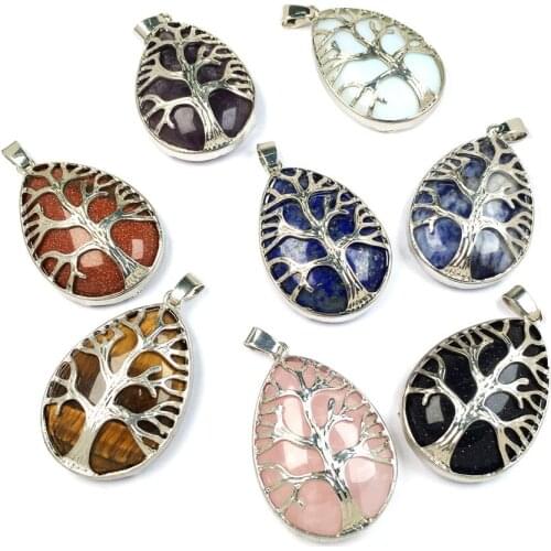 High Quality Natural Stones Pendant Handmade Creative Pendants for Jewelry Making DIY Reiki Necklaces Accessories