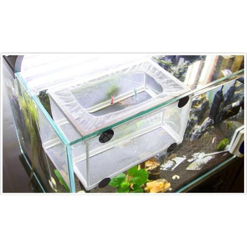 2016 Hanging Fry Baby Fish Hatchery Incubator Net Fish Breeding Isolation Box Aquarium Accessory Fish and Aquatic Pet Supplies