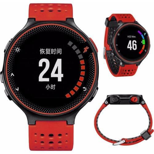 Fivstr Watchband Soft Silicone Replacement Watch Wrist Band Bracelet Strap For Garmin Forerunner 220/230/235/620/630 Sartwatch