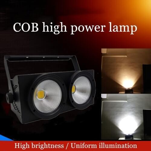2x100W COB DMX stage lighting LED lampshade warm white/cool white DMX stage TV studio church