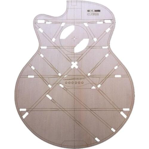 Wood Guitar Body Template for 41inch SJ Corner Guitar Making Mold Shape Part