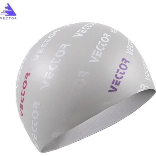 3D Women Long Hair Swimming Hat Cover Ear Bone Pool Elastic Professional Silica Gel Caps Waterproof Ear Protection Adult