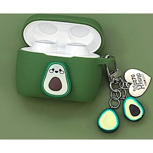 For Meizu POP 2 Case Cute Avocado ring Keychain Bluetooth wireless Earphones Silicone Case for MEIZU POP2 Cover