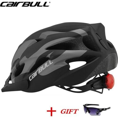 CAIRBULL Sports MTB Helmet with Tail Light Men Women Outdoor Riding Bike Helmet Ultralight Road Bike Mountain Cycling Helmet