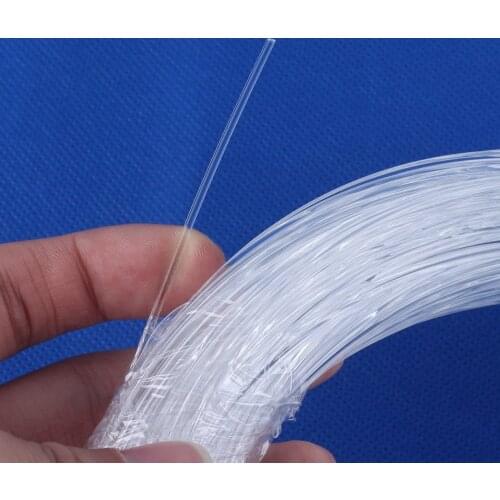 LED Fiber Optic Lights Cable 1.0mm Diameter PMMA Plastic End Glow 1500Meters Optical Fiber For Decoration&Star Sky Ceiling