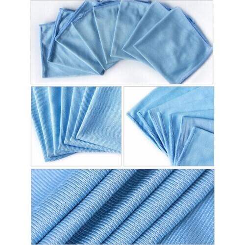 1pcs Car Cleaning Microfiber Glass Towel Cloth Towels Wash Window Polishing Absorbent Windshield Cloth 30cmx30cm