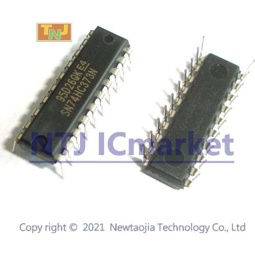 10 PCS SN74HC373N DIP-20 74HC373N 74HC373 Octal Transparent D-Type Latches With 3-State Outputs 20-PDIP Chip IC