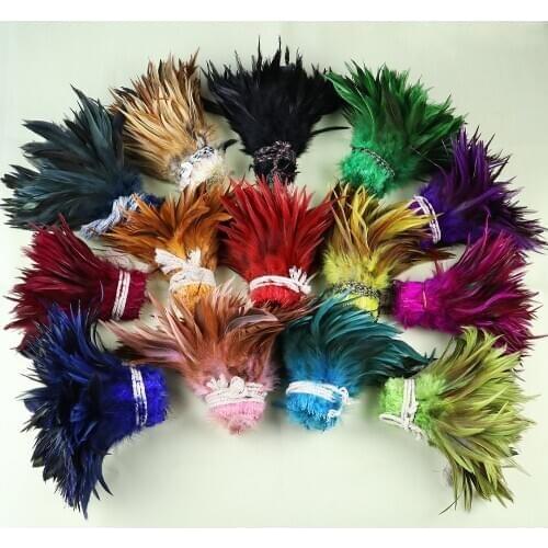 100pcs/pack Natural Pheasant Feather 12-18cm/5-7Inch Chicken Feather Ribbon DIY Craft Wedding Party Decoration Plumes