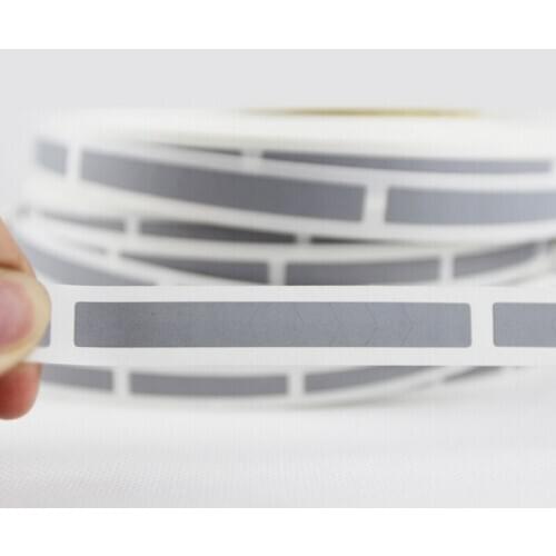 1000pcs 6x55mm silver adhesive SCRATCH OFF sticker DIY manual hand made scratched stripe card film