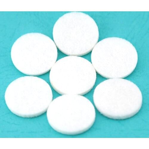 20pcs White Colors 22.3mm Round Essential Oils Diffuser Locket Pads Perfume Aroma Locket Replacement Pads