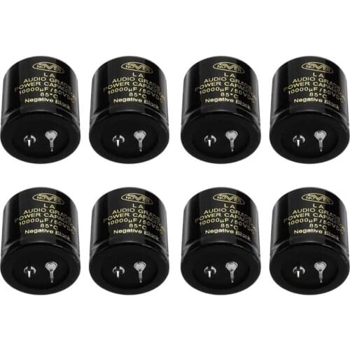 8pcs 10000uF 50V 35x35mm Audio Power HiFi Filter Capacitors for Amplifier Board