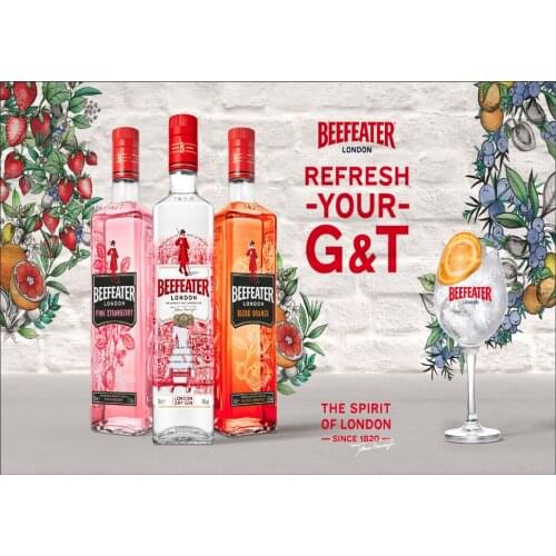 Beefeater Gin Metal Sign Pub She Shed Garage Plaque Bar Man Cave Garage Home Tin