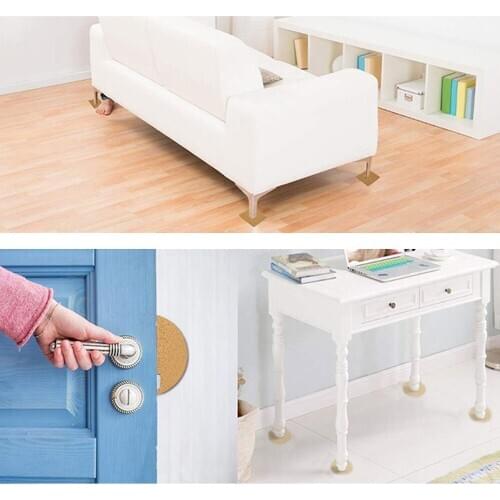 Behogar 30pcs Self-Adhesive Cork Coasters Round/Square Mini Pads Corkboard Backing Board Sheets for Coaster DIY Crafts 4 inch