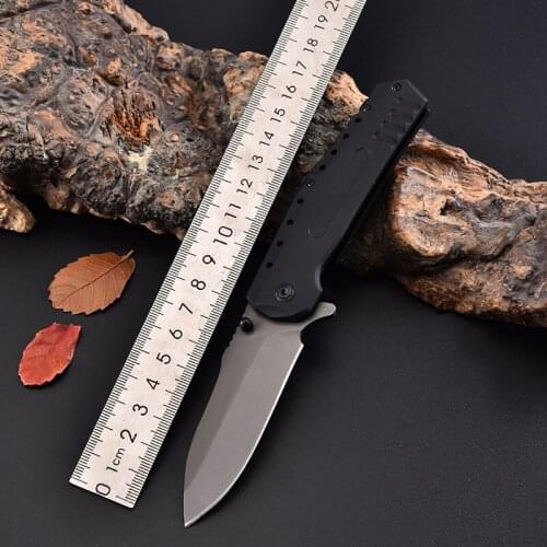 One-piece -7.28 Inch Stainless Steel Folding Knife Survival Multifunctional Hunting Knife Survival Military Tactical Knife