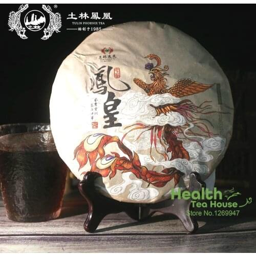 TuLin Phoenix 2018 Ripe Puer Chinese Tea "China Feng Huang" Shu Puer Chinese Tea 357g