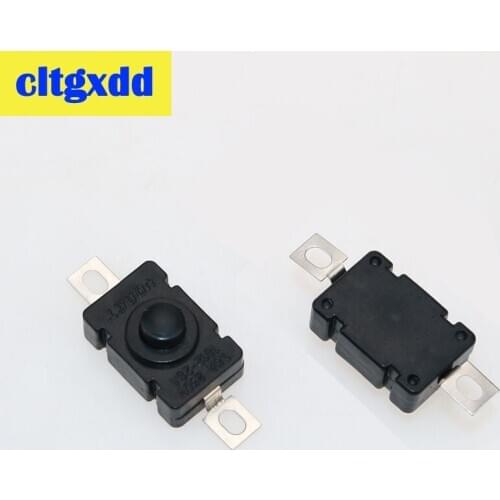 Cltgxdd 10pcs 1.5A 250V AC Self Lock Push Button Switch KAN-28 Glare Flashlight Switch 2P-On-Off Patch Type Control Switch