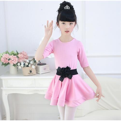 Children 2018 Ballet Clothing Girls Gymnastics Leotard Practice Dance Dress Ballroom Dancewear Girl Competition Practice Skirt