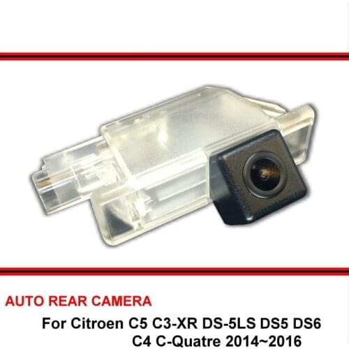 For Citroen DS 5 DS 6 C4 C-Quatre C5 C3-XR Night Vision Waterproof Car Reverse Backup Rearview Parking Rear View Camera HD CCD