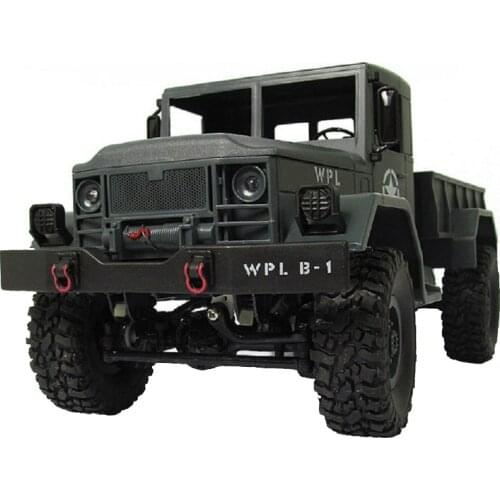 WPL B-14 RC Truck Remote Control 4 Wheel Drive Climbing Off-Road Vehicle Toy 2.4G Army Toys Car Shape with Head Lighting DIY KIT