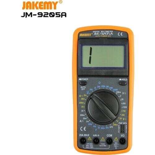 JAKEMY Mini Pocket Accurate Digital Multimeter with LCD Display for Measuring Field Working Portable AC/DC Ammeter Voltmeter