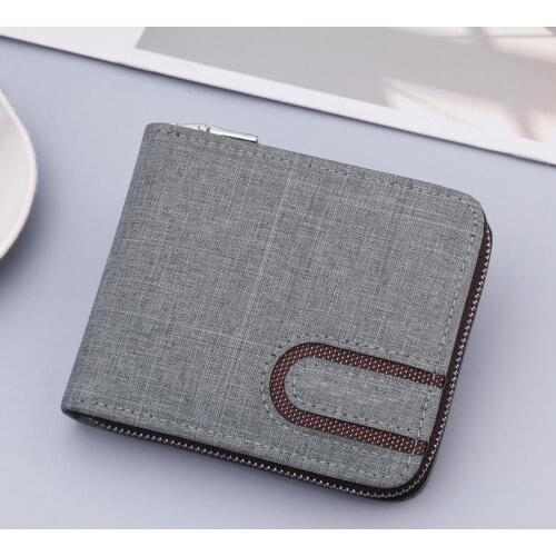 Men Fashion Bifold Multi Card Slots Wallet Card Cash Short Holder Coin Purse Wallet Money Bag Card Holder Organizer