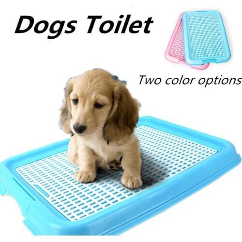 Reusable Puppy Dog Training Mesh Toilet Cat Dog Tray Pet Plastic Toilet Box Non-slip Indoor Litter Box For Small Medium Dogs