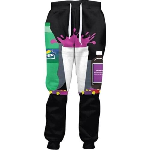New 3D Printing Sprite Men Women Tracksuits Crewneck Hip Hop Pants Plus Size S-7XL Streetwear