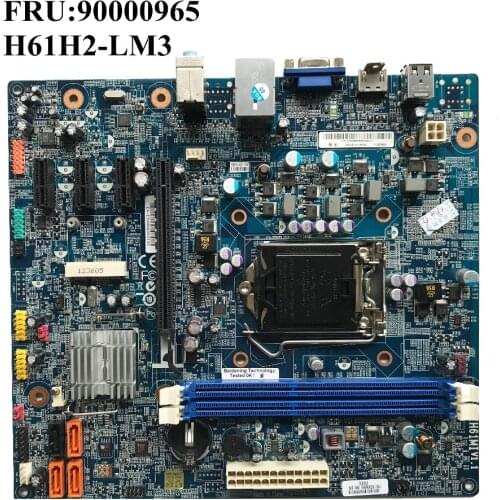 SZWXZY Excellent For Lenovo H520 S520 K330B Desktop Motherboard DDR3 S1155 H61 90000965 H61H2-LM3 CIH61MI V1.1 100% Working