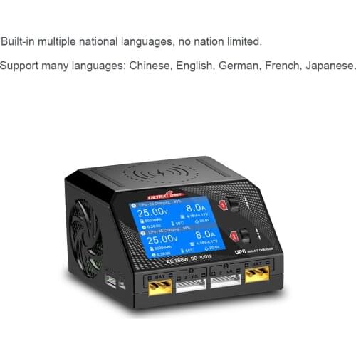 Ultra Power UP6 Smart Balance Charger Discharger RC Lipo Battery Charger AC 160W DC 400W 10A Wireless Phones Charging