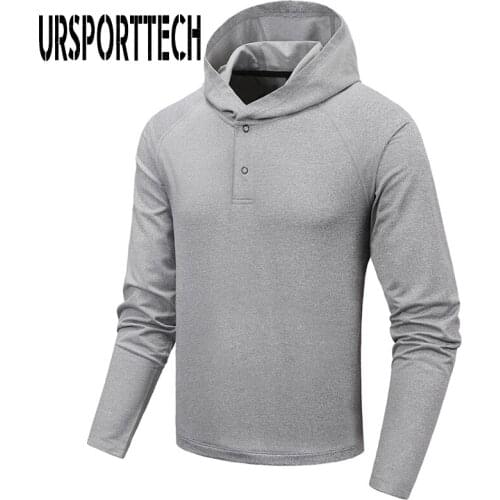 URSPORTTECH Mens Hoodies Oversized Male Pullover Jogger Sweatshirt Men Streetwear Long Sleeve Hoodie Men Hoody Streetwear