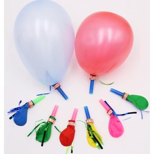 Whistle Balloon Childrens Sound Toys Blowing Balloons Baby Birthday Party Decorations Halloween Games Mini Toys