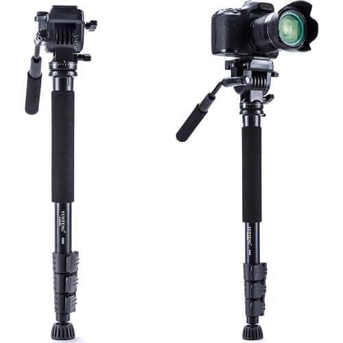 Yunteng VCT-558 Camera Monopod + Fluid Pan Head + Unipod Holder For Canon Nikon and all DSLR with 1/4" Mount Free Shipping