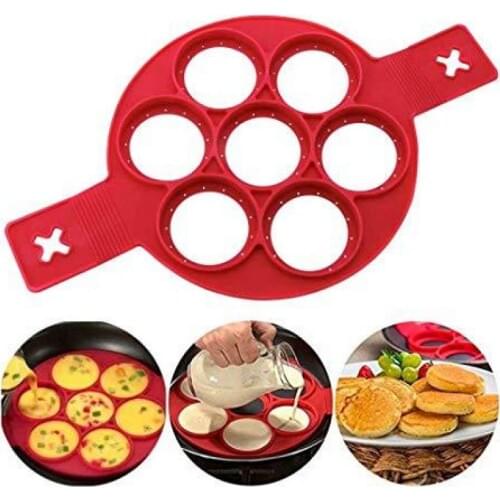 Flip Cooker Fried Egg Pancake Maker Mold Egg Shaper Omelette Nonstick Cooking Tool Pan Flip Eggs Mold Kitchen Baking Accessories