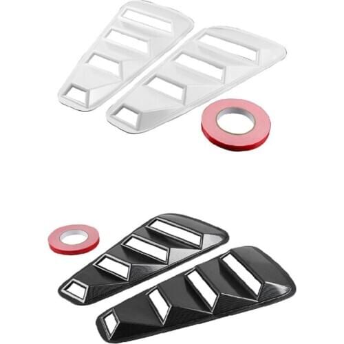 2pcs Car Engine Hood Vent Air Intake Scoop Bonnet Cover Louvers Spoiler Trim Auto Decor for Ford for Mustang 2005-2009