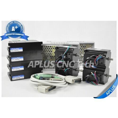 4-Axis NEMA 23 Dual Shaft Stepper Motor 255oz-in & Driver PSR5042 & 36V Power Supply Kit