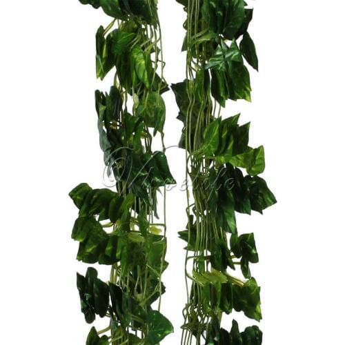 5PCS Artificial Ivy Rohdea Leaves Home Decor Artificial Plants 2.3M Garden Plants For Banquet Party Wedding Event Decor