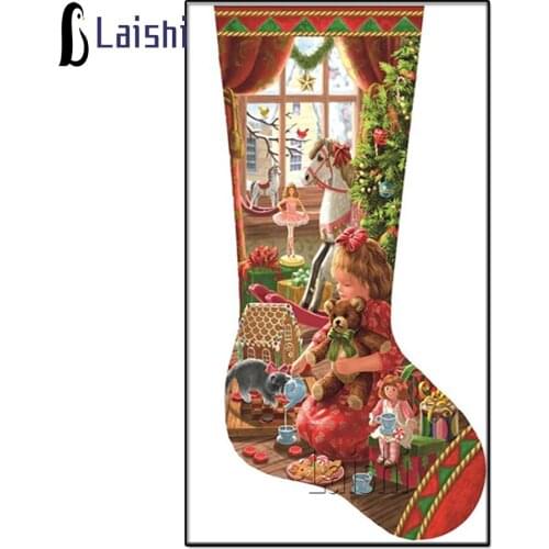 5D DIY Diamond Painting Christmas, socks, gifts, surprises Full Rhinestone Cross Stitch Diamond Mosaic Embroidery Christmas Gift