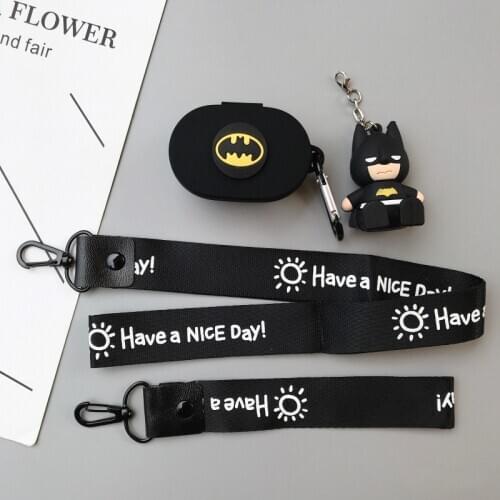 Hero Earphone Cover For Redmi Airdots Case With Lanyard Cute Protection Frame With Hook For Mi Airdots Earphone Case