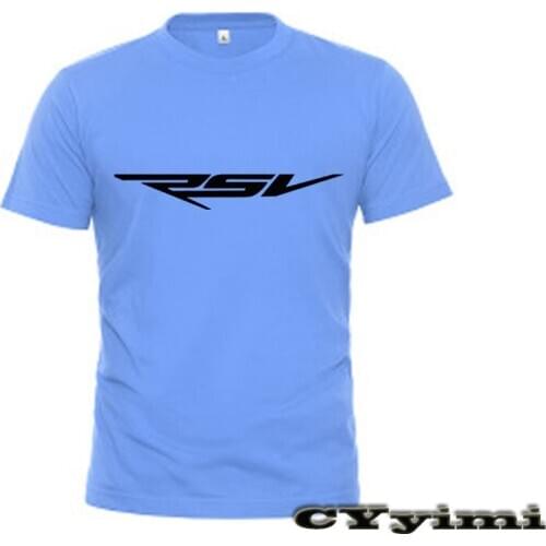 For Aprilia RSV MILLE / R T Shirt Men New LOGO T-shirt 100% Cotton Summer Short Sleeve Round Neck Tees Male