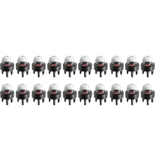 20Pcs Carburetor Oil Bubble Snap-on Fuel Bulb Pump Kit for Walbro Carburetor Poulanchainsaws Lawn Mower
