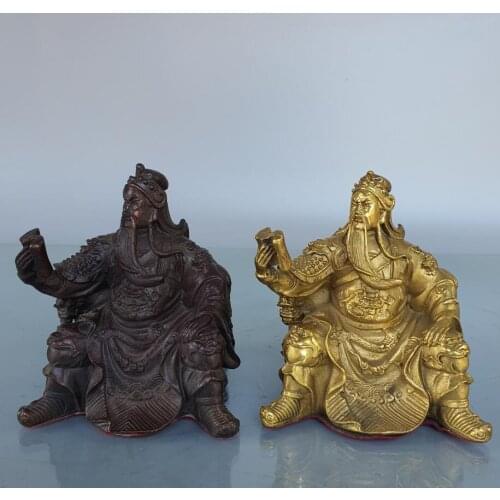 China brass Look book Guan yu crafts statue