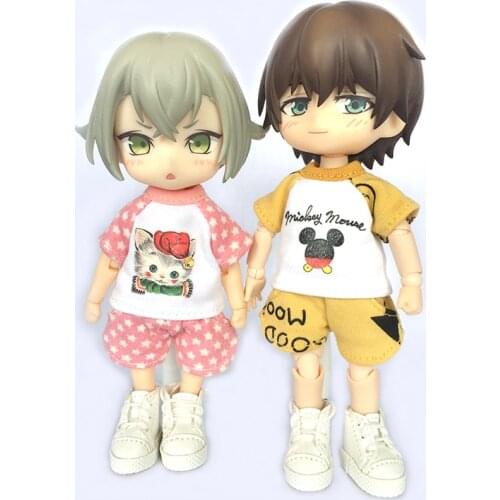 Ob11 baby clothes GSC clay hand shorts top BJD Ymy plain body beach pants summer set doll clothes doll accessories