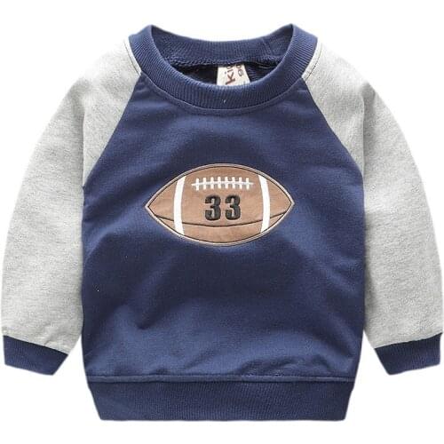 Navy Bird Sweatshirts For Boys