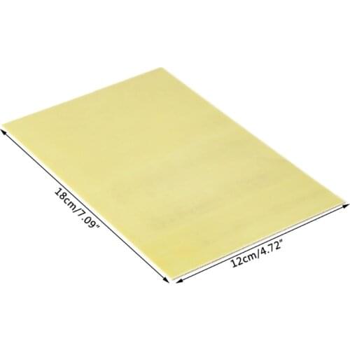 One Side Glass Fiber PCB Copper Clad Plate Laminate Circuit Board 12x18cm 1.5mm