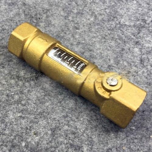 Flow Meter DN20 Solar Flow Regulator Flow Valve Brass manifold for Solar Water Heating G3/4 inch Double Female Thread