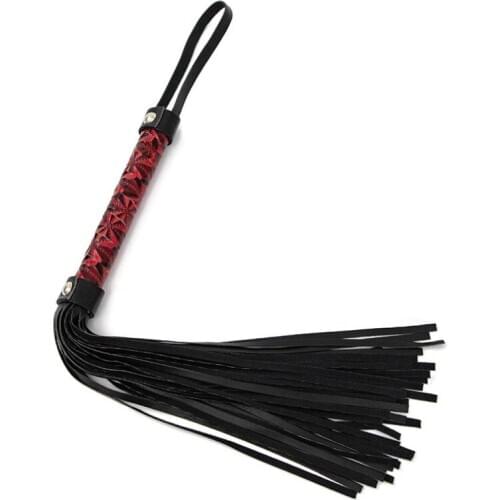 Spanking PU Leather Bondage Whip With Sword Handle Lash Fetish Flogger Horse Adult BDSM Slave Sex Toys For Couples Women S0240