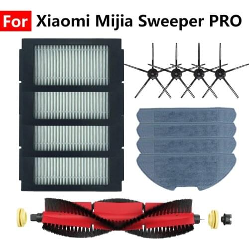 For Xiaomi Mijia PRO Smart Home Accessories Parts Hepa Filter Mop Rag Main Side Brush Kit Sweeping robot vacuum cleaner Xiomi